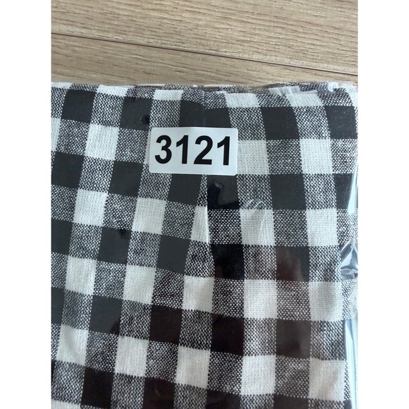 WAYF Gingham Mini‎ Skirt Size 8 Black White Linen Cottagecore Preppy Academia - Picture 8 of 8